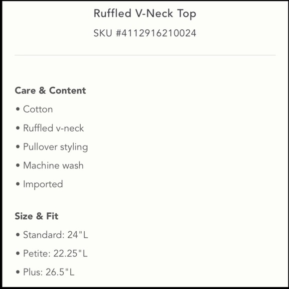 Anthropologie Ruffled V-Neck Top size S. - Picture 9 of 16